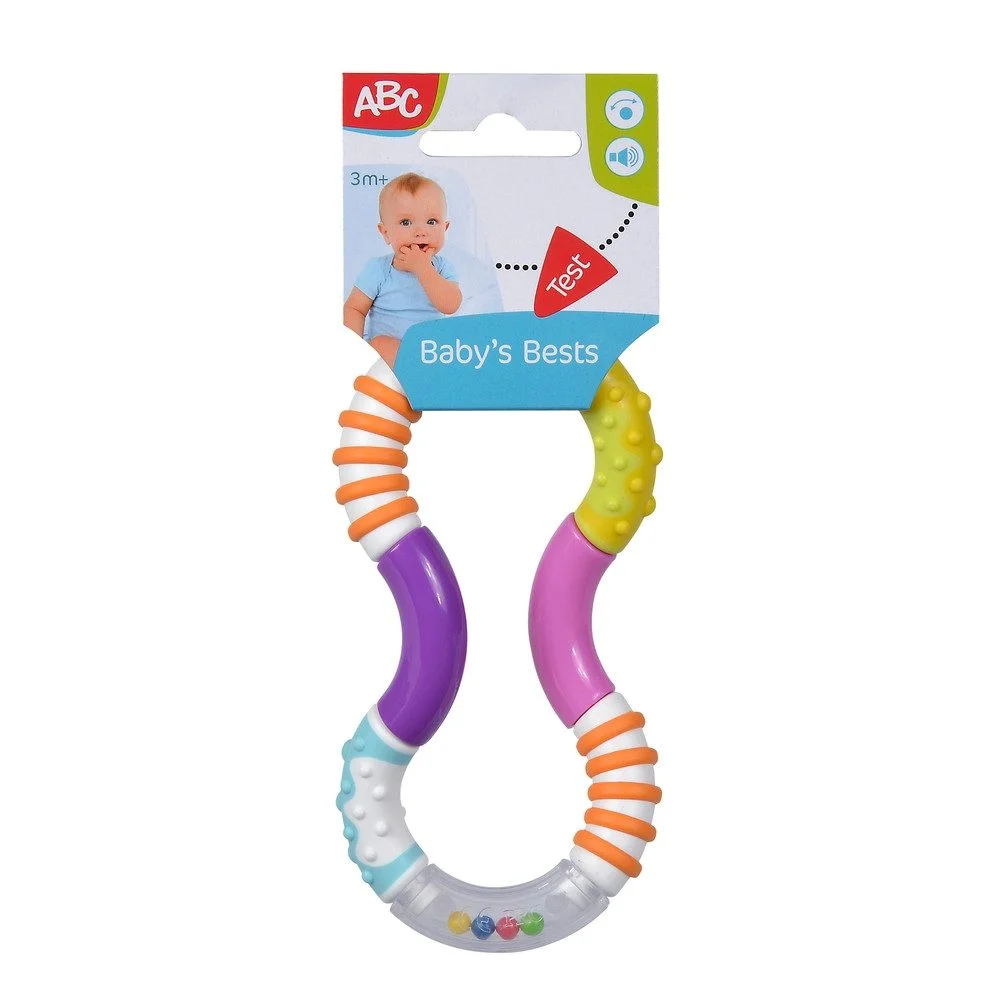 Greifling „Babys Best“ mit Rassel – ABC by Simba